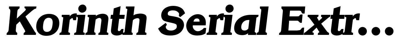 Korinth Serial ExtraBold Italic